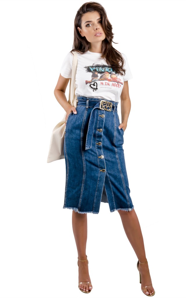 Spódnica Jeansowa Pinko Light Blue