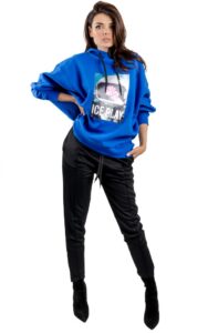 Bluza Oversize Ice Play Logo Blue