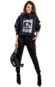 Bluza Oversize Ice Play Logo Black