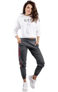Bluza Z Kapturem EA7 Emporio Logo White