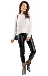 Sweter Oversize Logo Kontatto Panna Offwhite