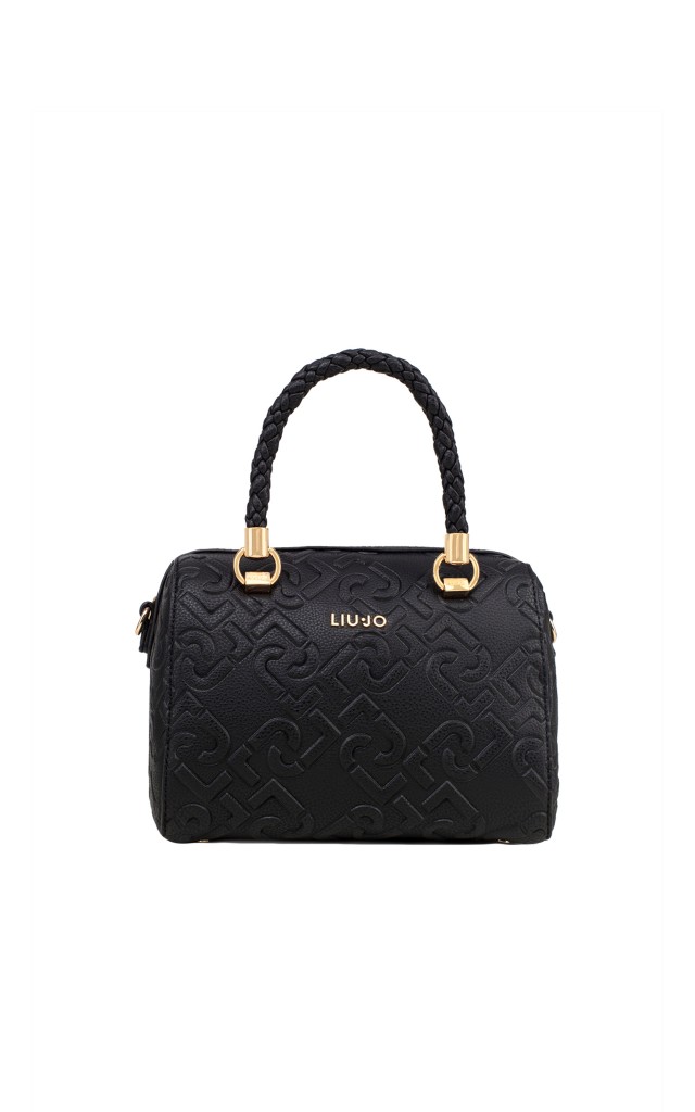 Torebka Liu Jo S Satchel Logo Nero