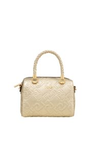 Torebka Liu Jo S Satchel Logo Light Gold