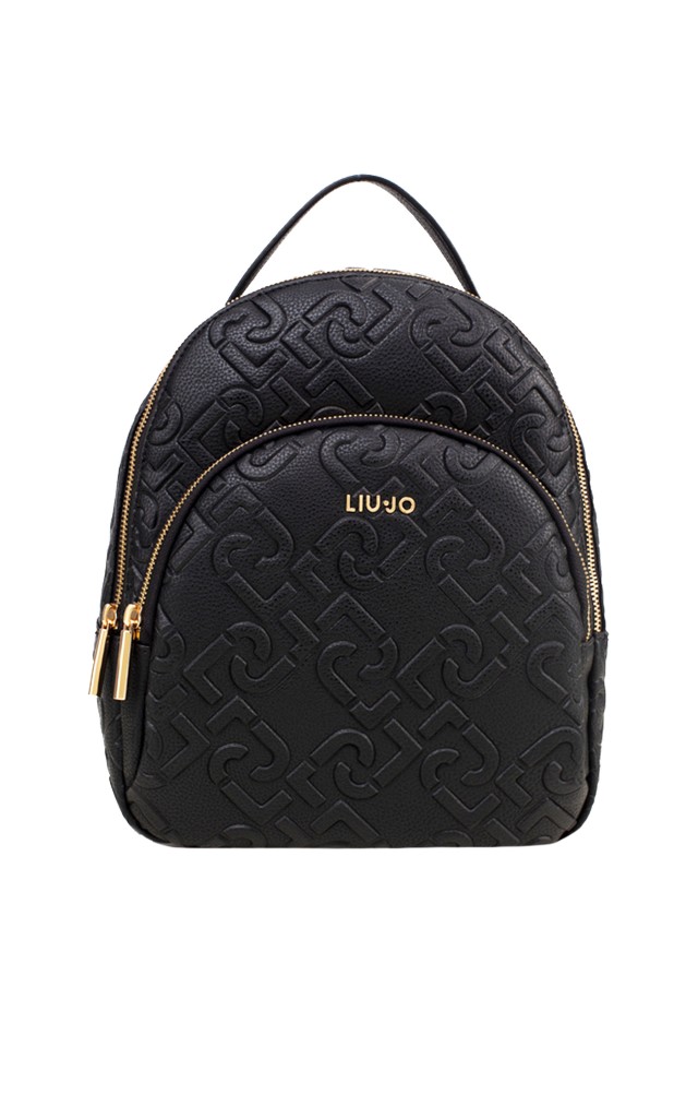 Plecak Monogram Liu Jo Logo Nero