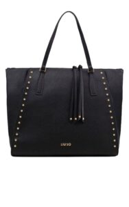 Torebka Shopper Liu Jo Logo Nero