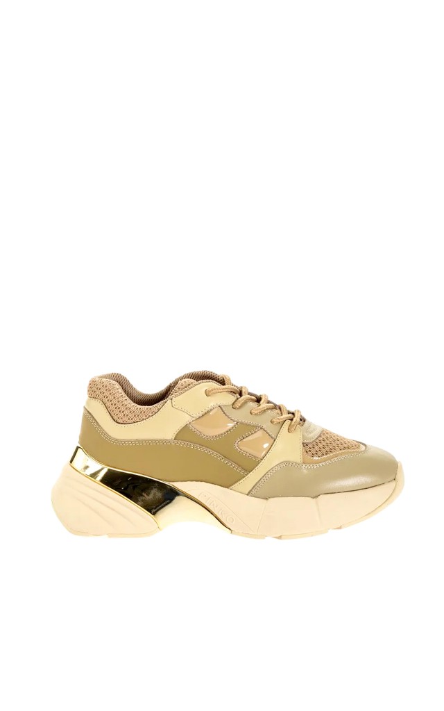 Sneakersy Rubino Pinko Logo Cognac