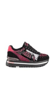 Sneakersy Wonder Maxi Liu Jo Logo Burgundy Zebra