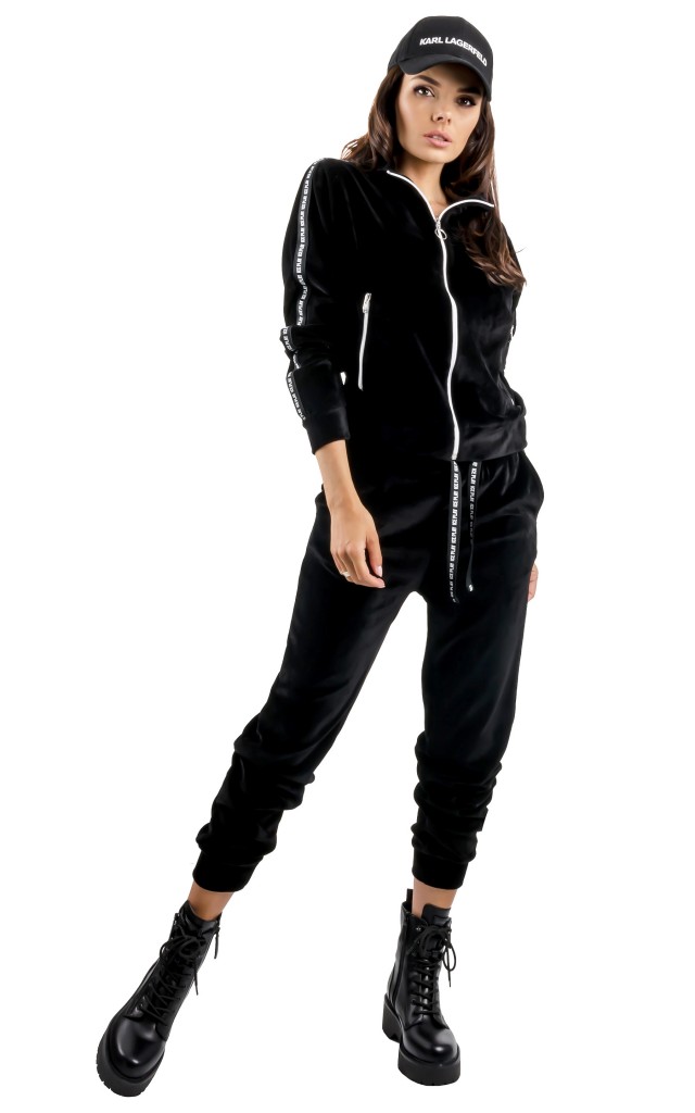 Bluza Welurowa Ice Play Logo Black