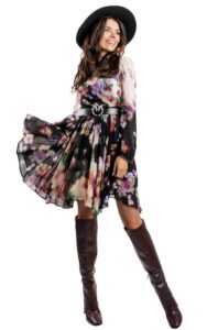 Sukienka Zwiewna Twin Set Chine Flower