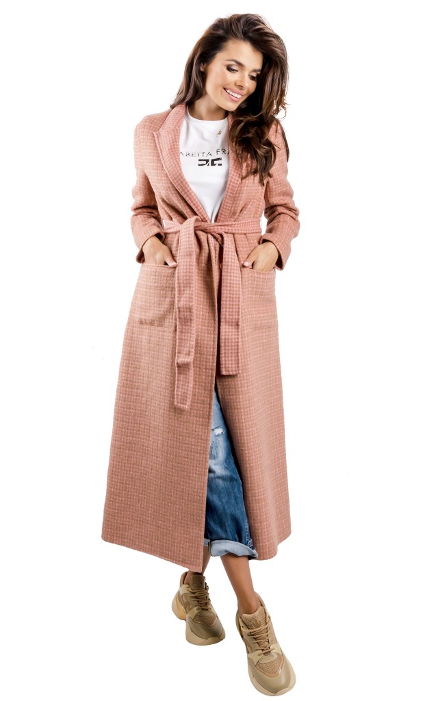 Płaszcz Maxi Twin Set Logo Cappotto
