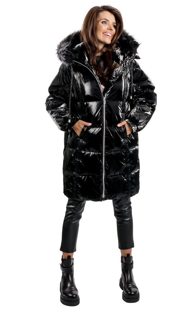 Kurtka Puchowa Pinko Logo Black