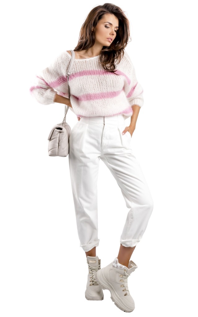 Sweter Wełniany Kontatto Panna Malva
