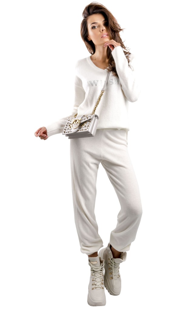 Sweter Luźny Twin Set U&B  Avorio