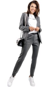 Marynarka Klasyczna Karl Lagerfeld Logo Grey Melange