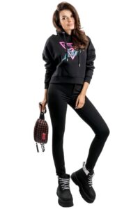 Bluza Z Kapturem Guess Logo Black