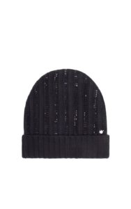 Czapka Termodżety Twin Set Logo Nero
