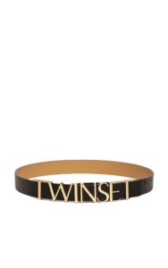 Pasek Twin Set Logo Nero