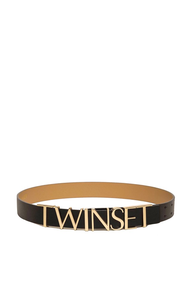 Pasek Twin Set Logo Nero
