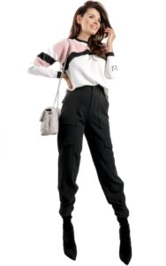 Sweter Prosty Liu Jo Silver Pink