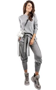 Sweter Luźny Ice Play Logo Grey