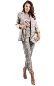 Jeansy Girlfriend Twin Set Animal Print