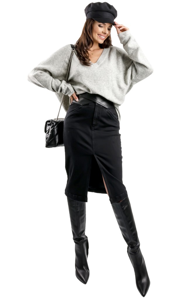 Sweter Oversize Silvian Heach Light Grey