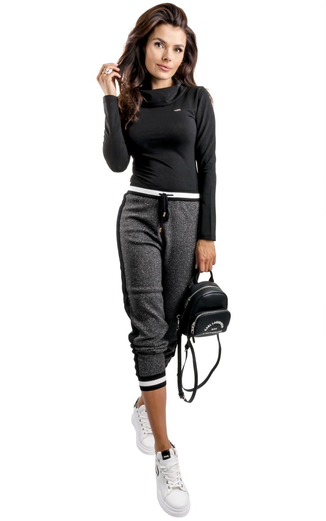 Body Liu Jo Logo Nero Lurex