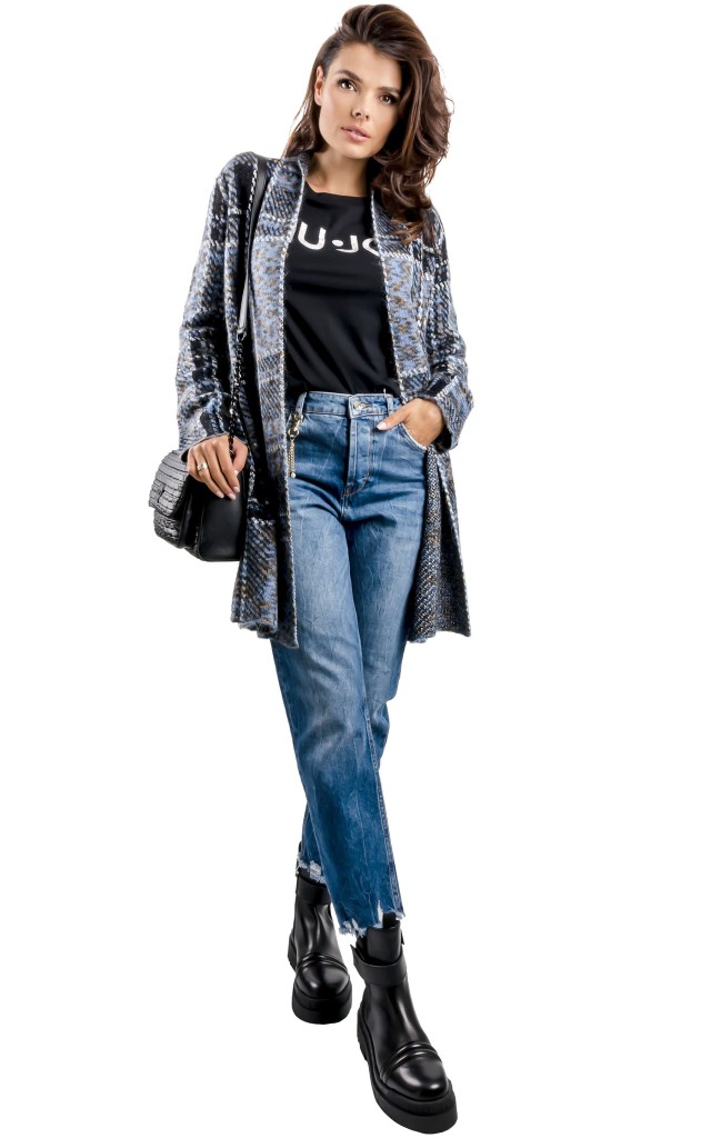 Kardigan Midi Liu Jo Black Check