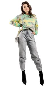 Sweter Luźny Patrizia Pepe Indus Camouflage