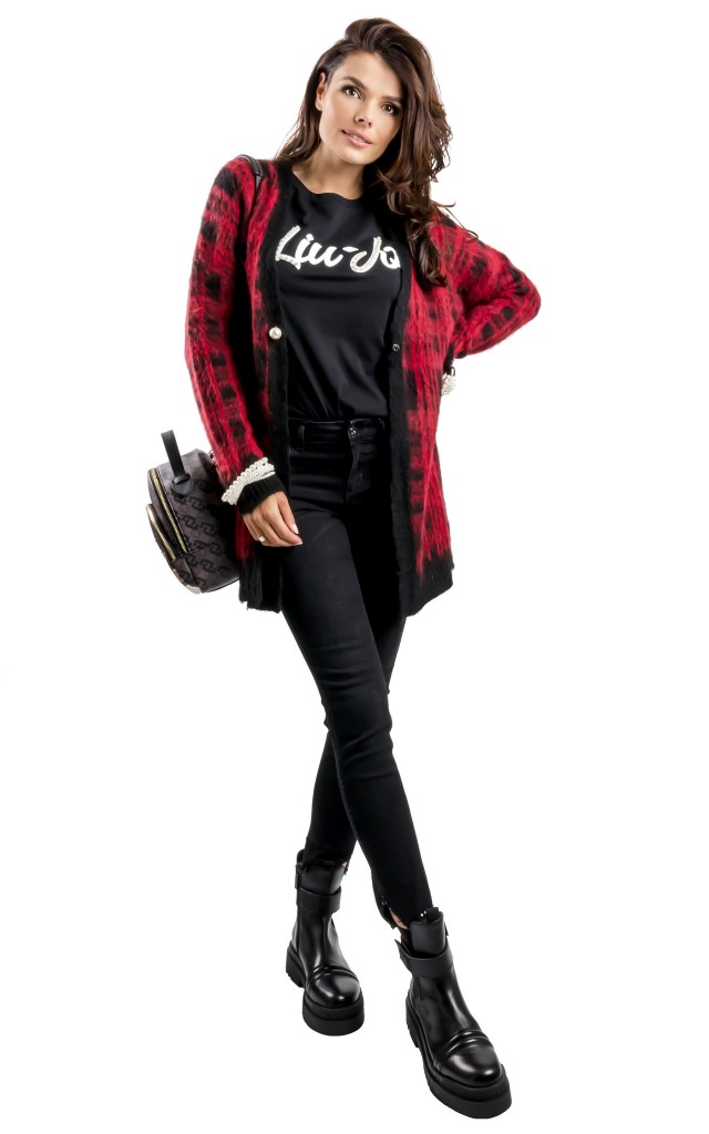 Kardigan Liu Jo Cherry Tartan