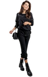 Bluza Luźna Liu Jo Logo Nero