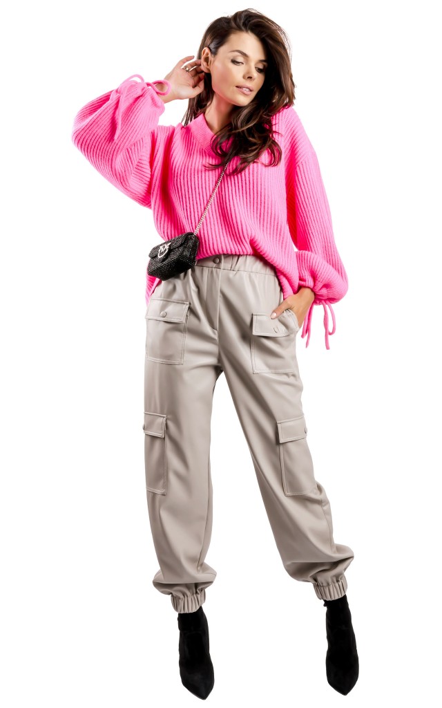 Sweter Oversize MSGM Neon Pink