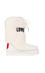 Śniegowce Skiboot Love Moschino Logo Bianco