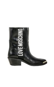 Botki Kowbojki Love Moschino Logo Nero