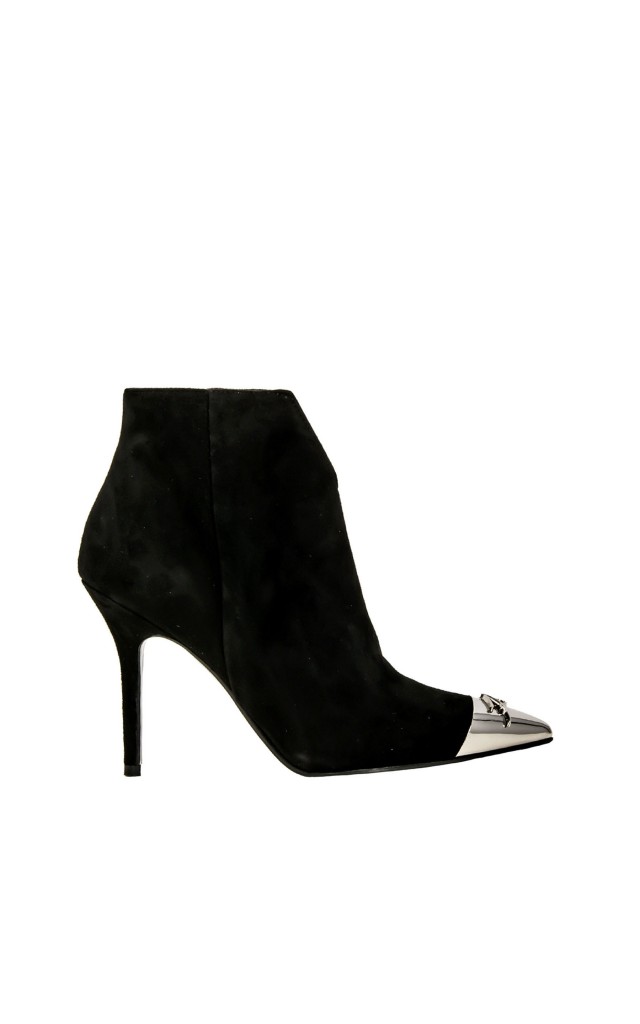 Botki Na Szpilce Karl Lagerfeld Black Silver
