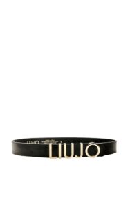 Pasek Liu Jo Logo Nero Light Gold