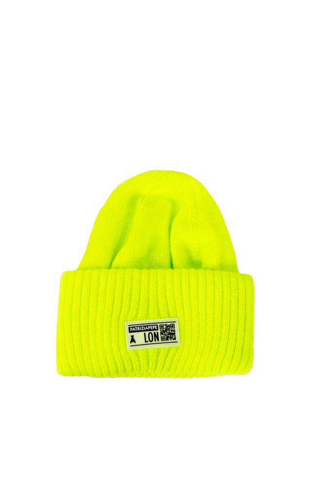 Czapka Patrizia Pepe Logo Acid Neon