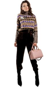 Sweter Pinko Golf Logo Brown