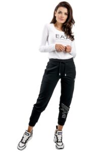 T-shirt EA7 Długi Rękaw White