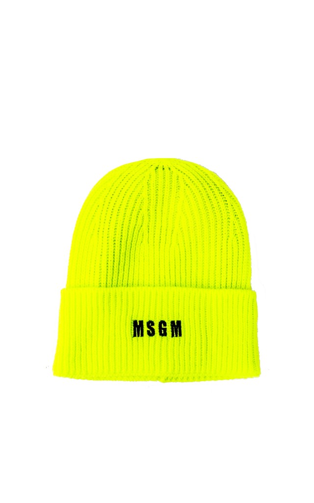 Czapka MSGM Logo Lemon Neon
