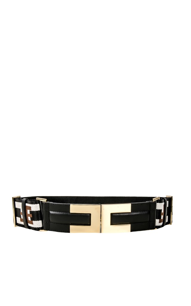 Pasek Elisabetta Franchi Logo Nero