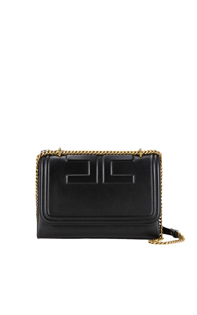 Torebka Elisabetta Franchi Logo Nero
