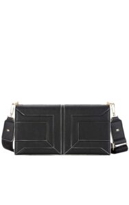 Torebka Elisabetta Franchi Logo Nero Bianco