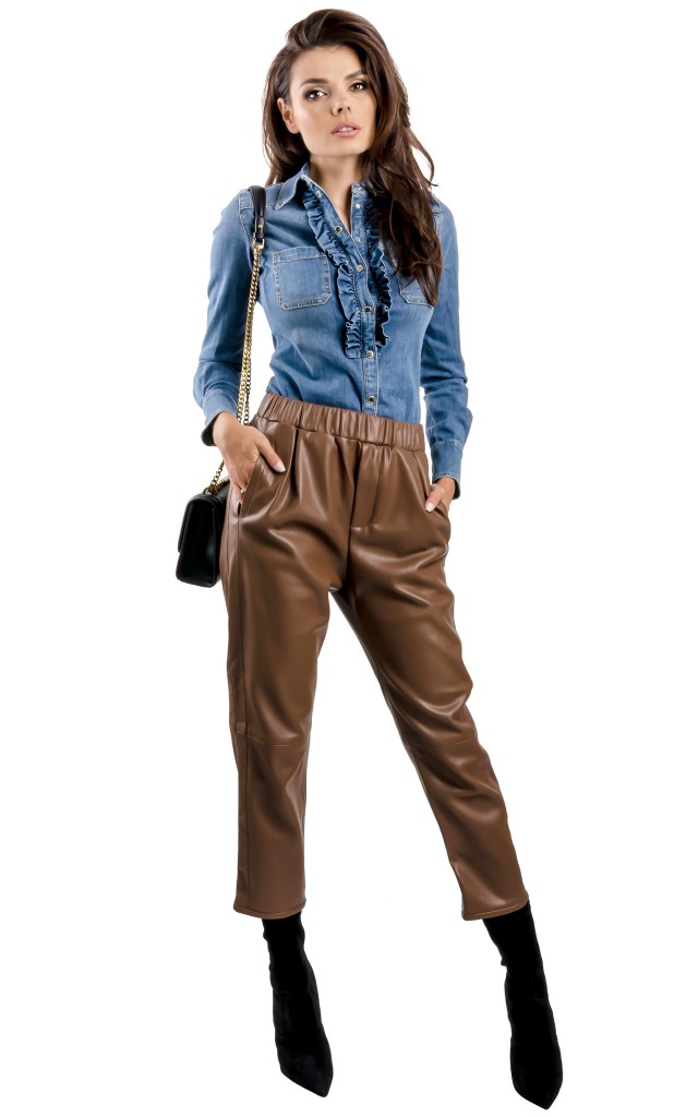 Koszula Elisabetta Franchi Jeansowa Blue
