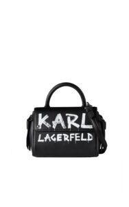 Torebka Karl Lagerfeld Ikon Graffiti Black White
