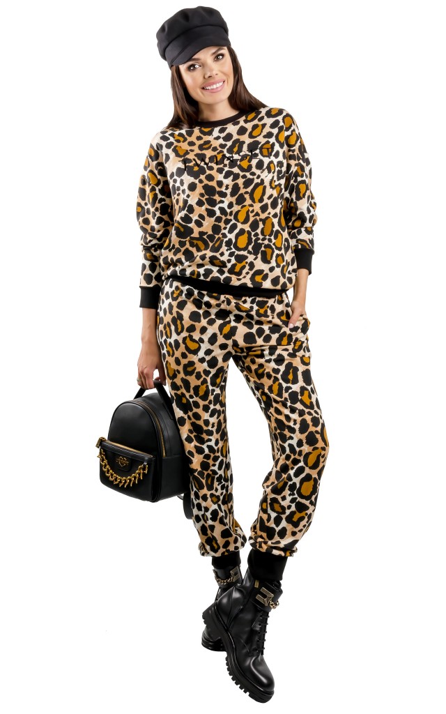 Spodnie Twin Set U&B Luźne Animal Print