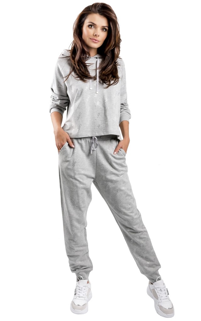 Spodnie Liu Jo Dresowe Logo Grey