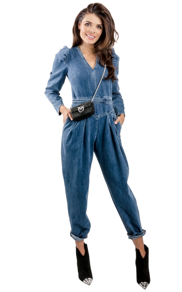 Kombinezon Red Valentino Jeansowy Medium Blue