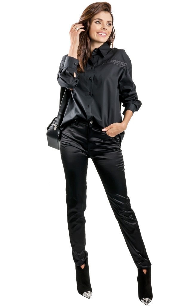 Koszula Love Moschino Naszywki Black