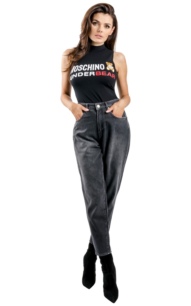 Body Moschino Underwear Z Półgolfem Czarne